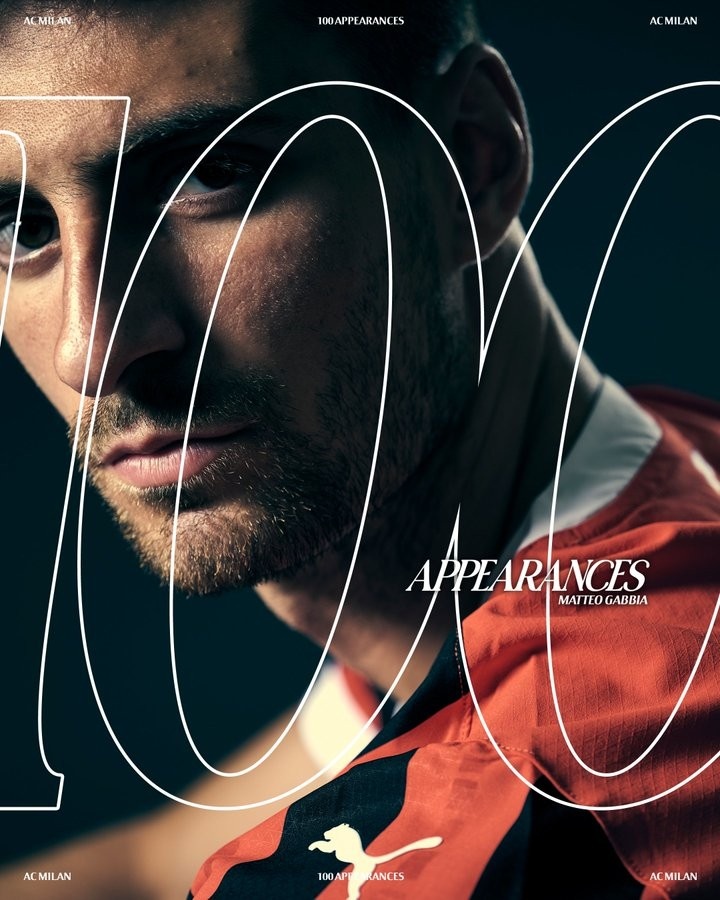 官方：25歲加比亞達成米蘭100場里程碑，此前5球1助攻+2冠軍