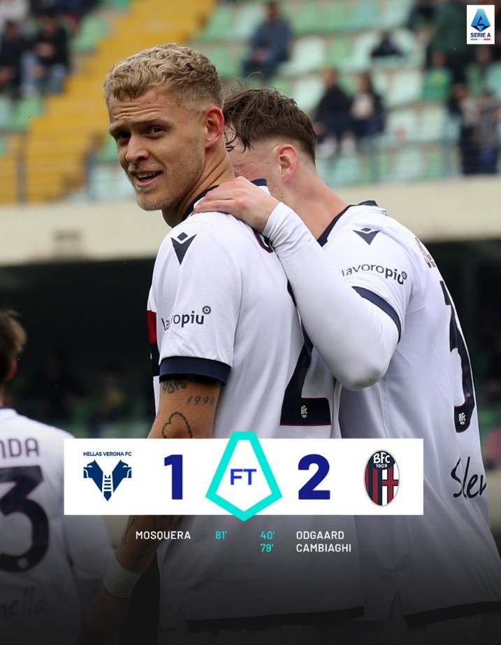 爭(zhēng)歐冠資格，博洛尼亞意甲三連勝，追平拉齊奧&僅差第四尤文2分