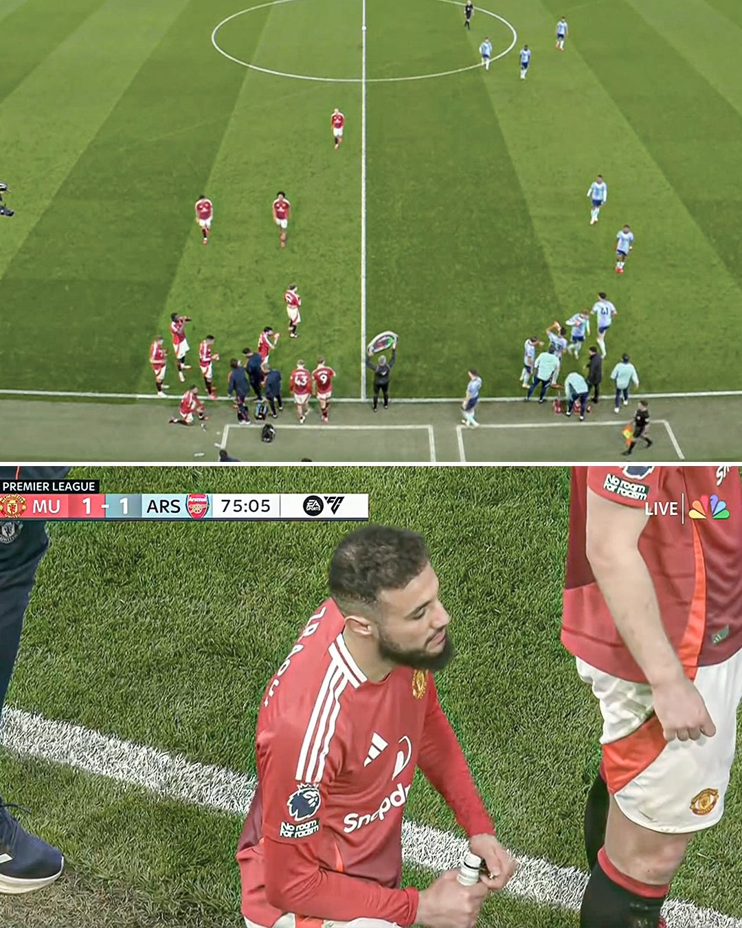 日落后開齋！曼聯(lián)vs阿森納第76分鐘中斷，以供過齋月球員簡單進(jìn)食