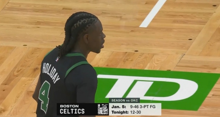 火力全開！綠軍上次打雷霆全場(chǎng)一共命中9個(gè)三分 今天首節(jié)就9記！