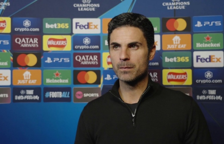 阿爾特塔：很高興連續(xù)兩賽季打進(jìn)歐冠八強(qiáng)，這是非常難實(shí)現(xiàn)的成績(jī)