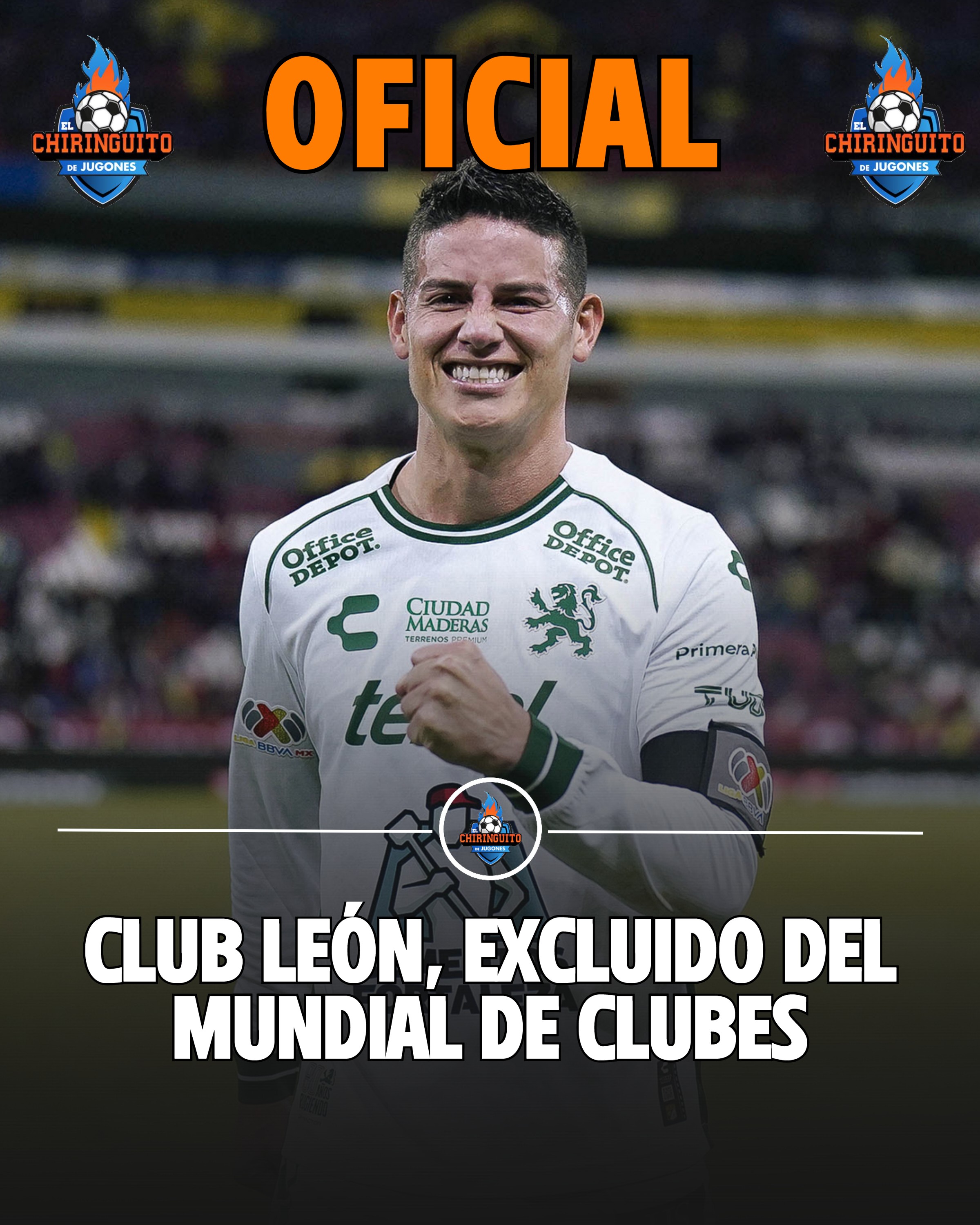 33歲J羅無緣世俱杯！萊昂被FIFA排除出世俱杯，切爾西所在組剩3隊