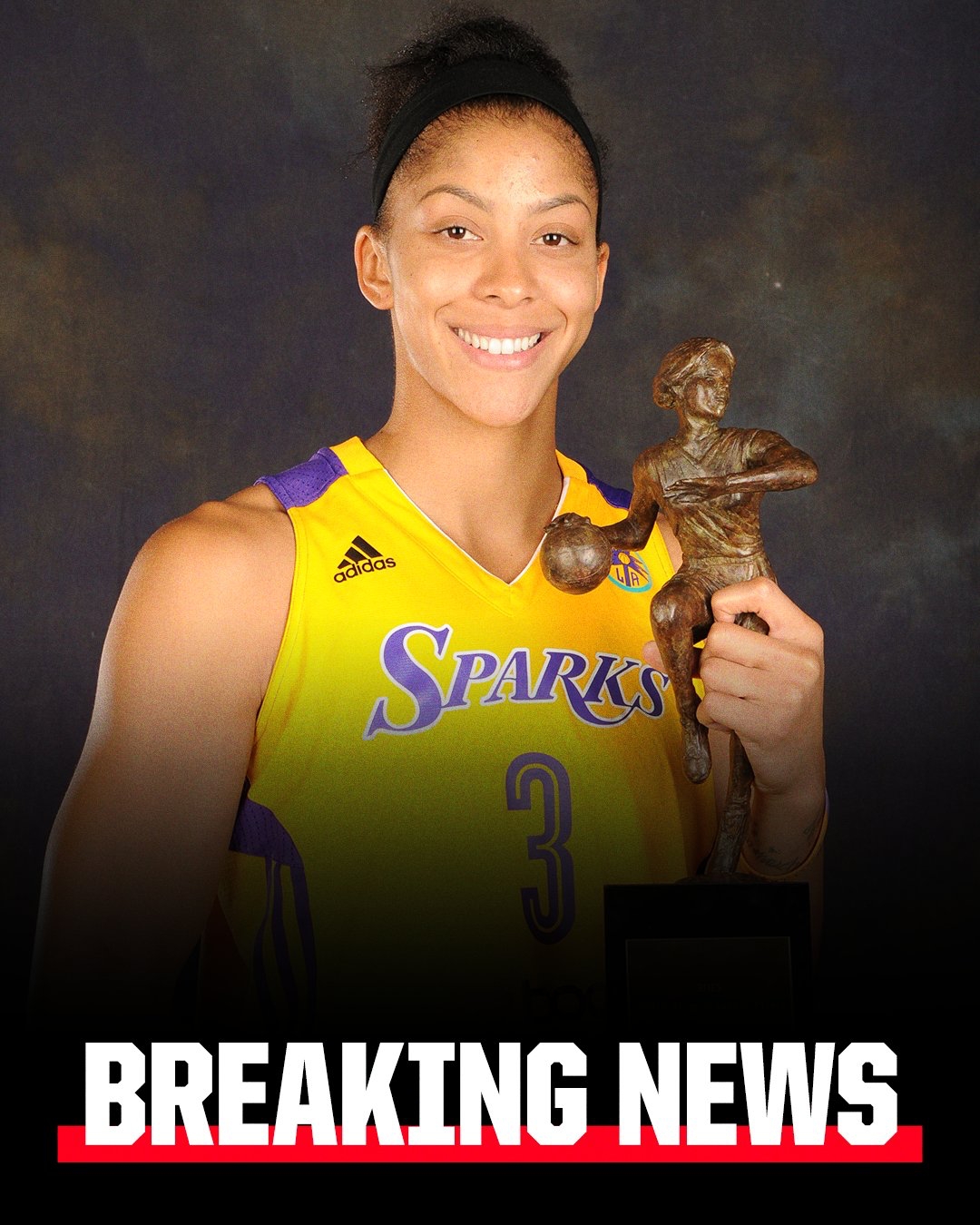 傳奇！洛杉磯火花將于6月29日退役WNBA球星坎迪斯-帕克的3號(hào)球衣