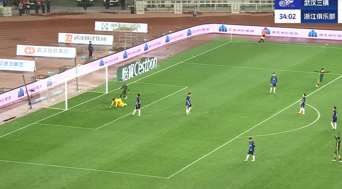 要打花了？布彭扎梅開二度，浙江34分鐘3-0領(lǐng)先三鎮(zhèn)