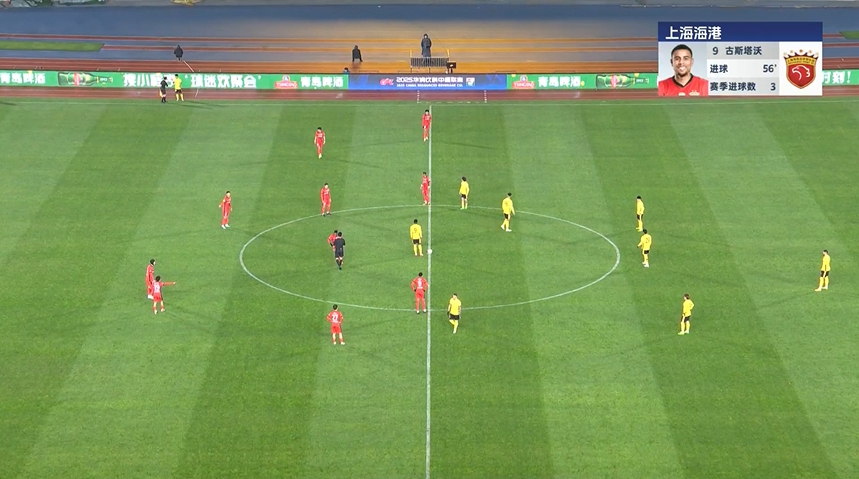 海港再扳一球！19歲李新翔助攻古斯塔沃破門，本場傳射建功！