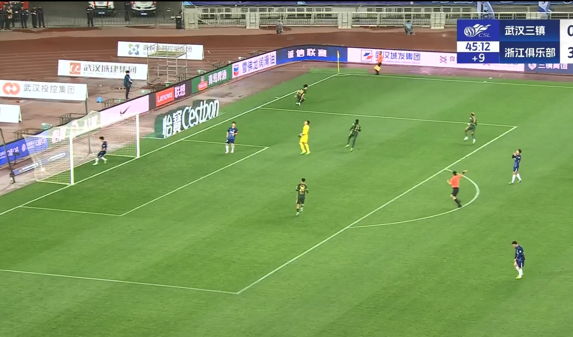 18歲王鈺棟中超處子球！三鎮(zhèn)后防白給，浙江半場4-0領(lǐng)先