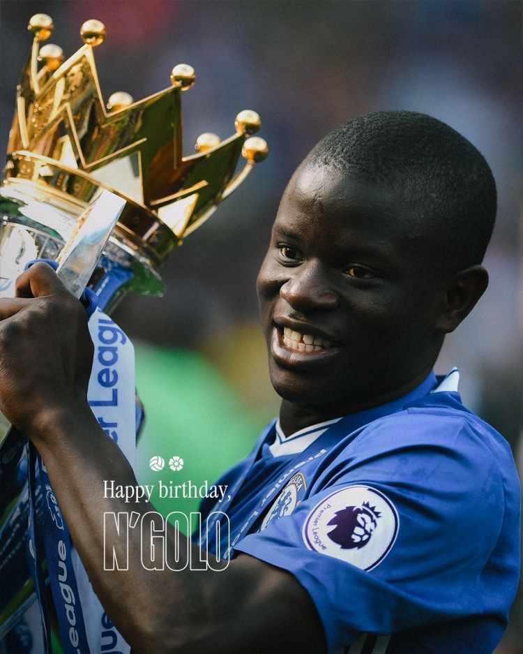 切爾西官方?？蔡?4歲生日快樂，球員效力藍(lán)軍7年斬獲6冠