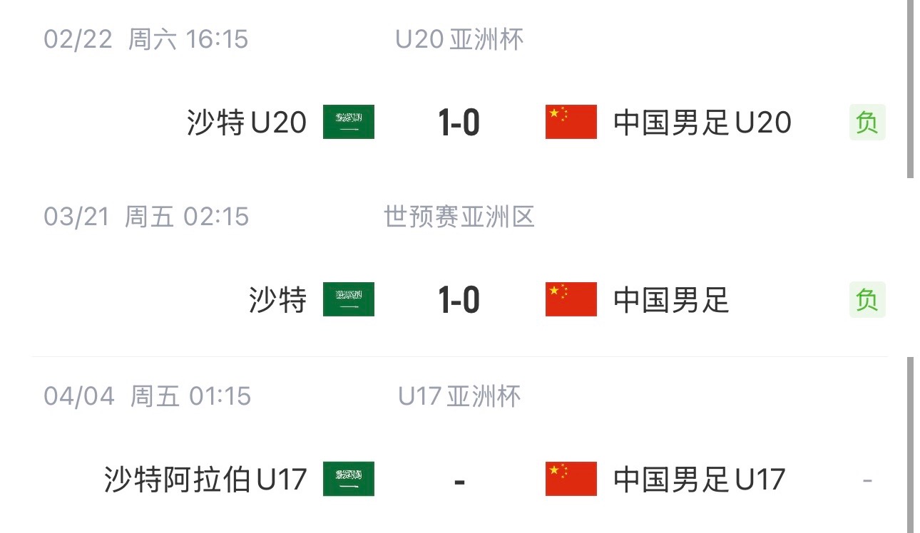 國(guó)字號(hào)三遇沙特！國(guó)少U17亞洲杯首戰(zhàn)對(duì)陣沙特，此前國(guó)足&國(guó)青均負(fù)