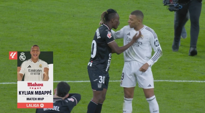 姆巴佩當選全場最佳球員：9次射門打進2球，7次過人3次成功