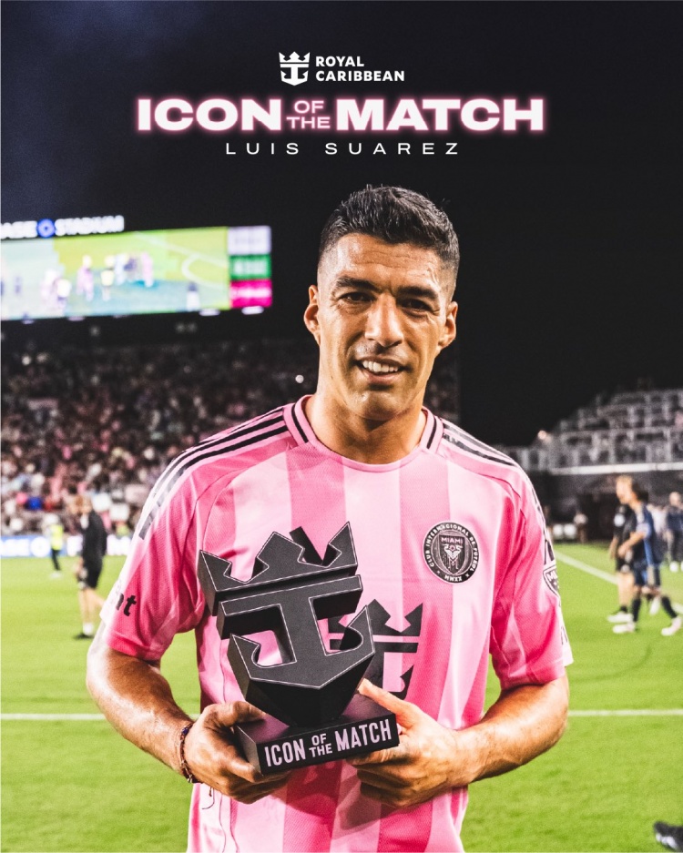 助攻梅西！蘇亞雷斯當(dāng)選本場(chǎng)比賽邁阿密隊(duì)內(nèi)最佳球員